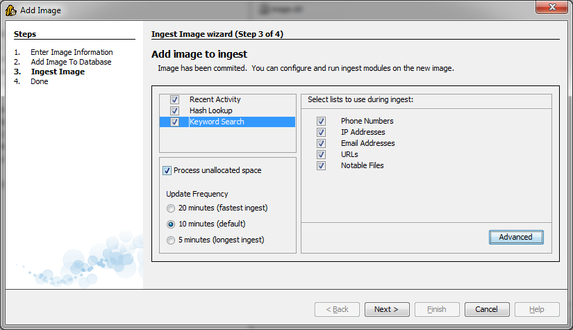 Add Image Wizard Panel 3 Help