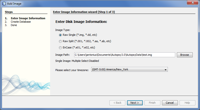 Add Image Wizard Panel 1 Help